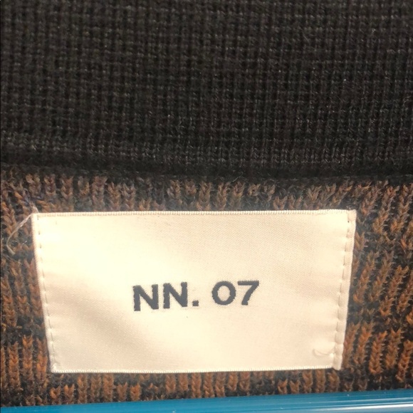 NNO7 Black Chevron Knit Cardigan Sweater - Picture 2 of 9